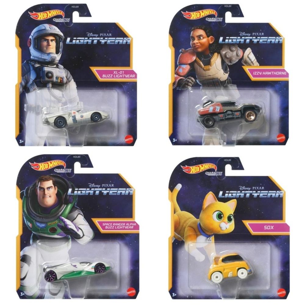 🆕Disney XL01 & Space Ranger Alpha Buzz Lightyear, Izzy & Sox Hotwheels Cars Lot